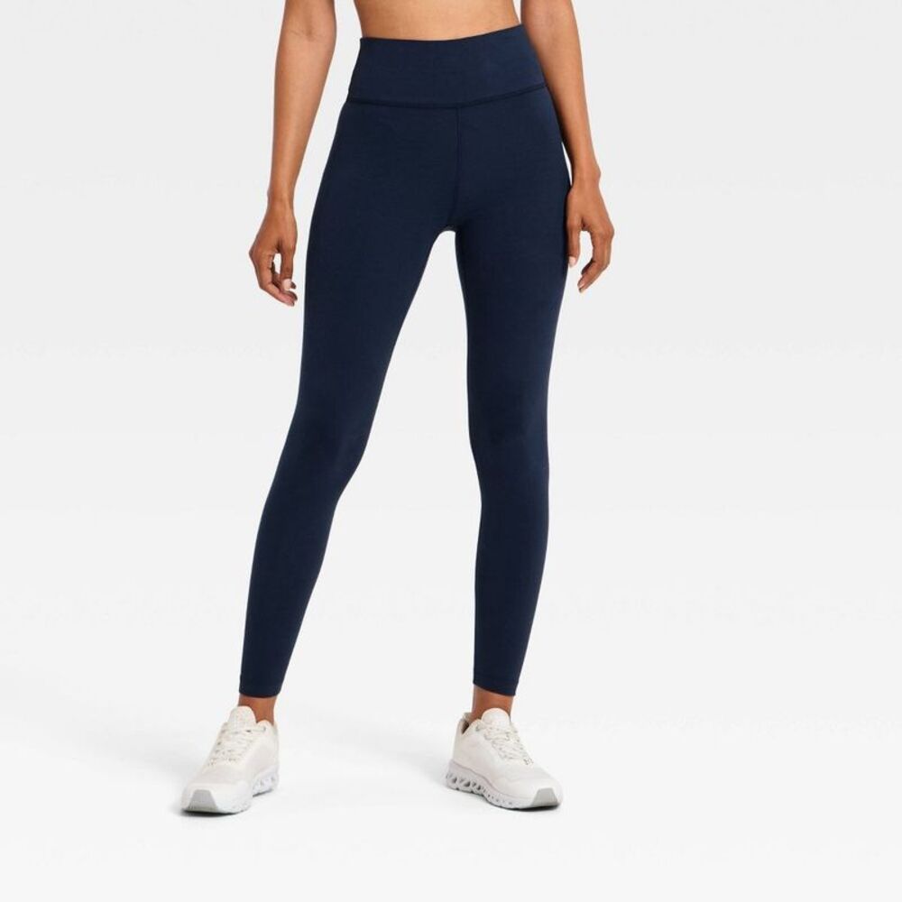 Women's Cotton Balance High-Rise Leggings - All In Motion Navy Blue XS